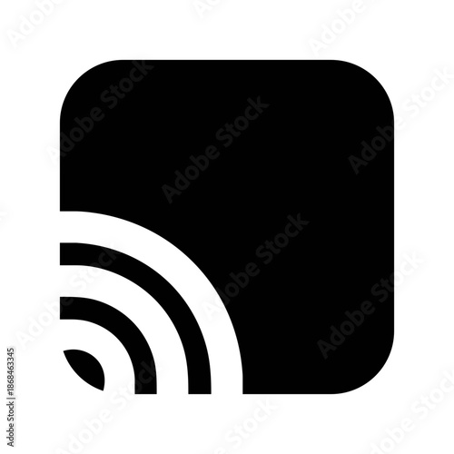 RSS feed Icon – Feed & Subscription UI Vector