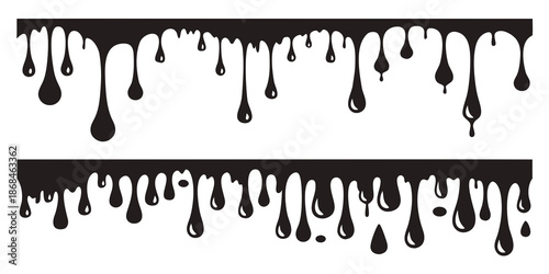 Dripping Darkness: Abstract Drip Designs