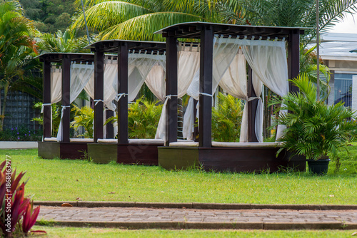Luxury Cabins in a Tropical Garden.