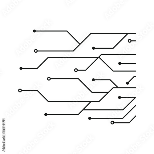 Digital Technology Circuit Lines
