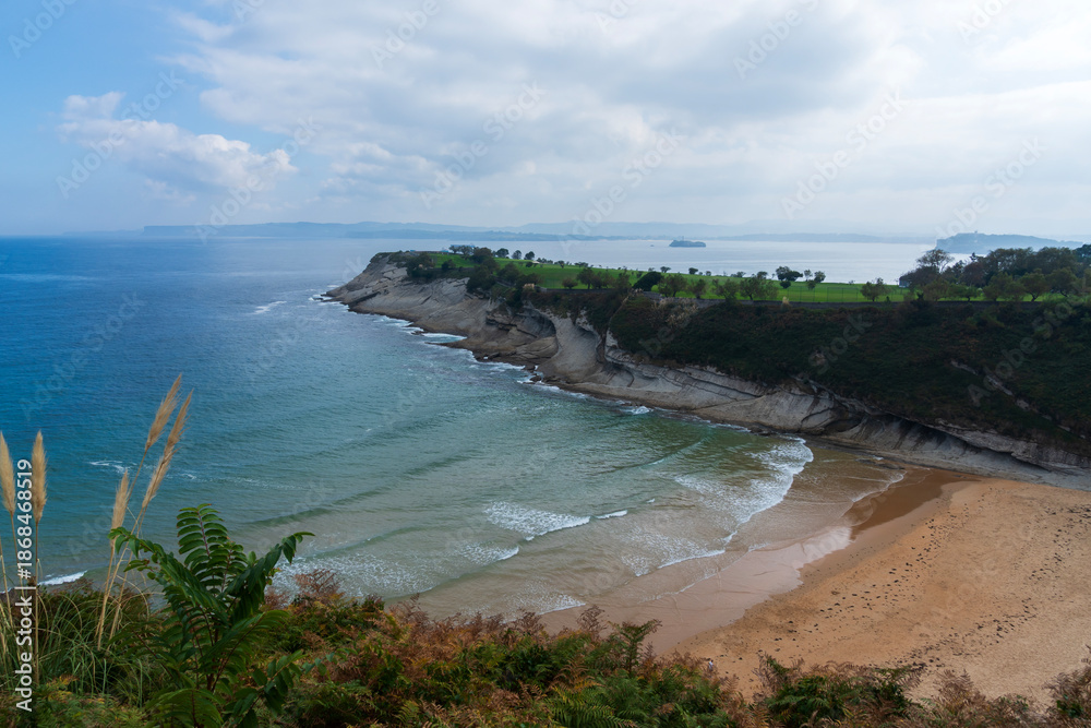Fototapeta premium Spectacular rugged coastline, near Santander, Asturias, Spain
