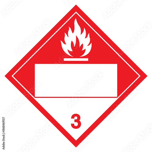 Flammable Liquid NOS UN1301 Symbol Sign, Vector Illustration, Isolate On White Background, Label.EPS10