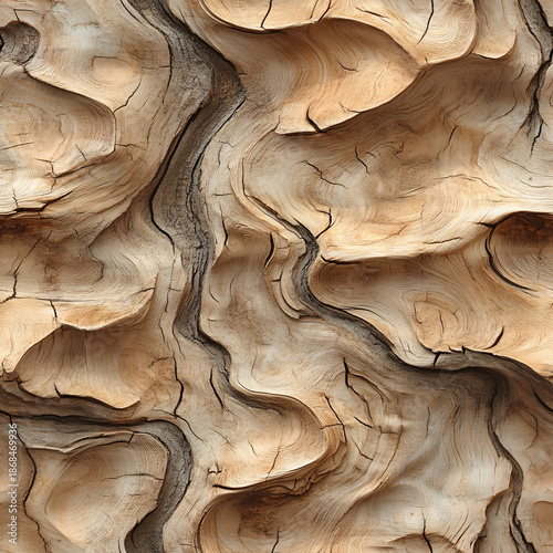 Magnolia wood bark texture, seamless