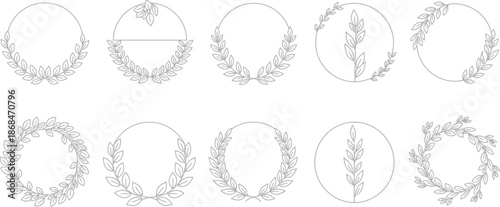 Laurel Wreath Designs for Logos and Emblems