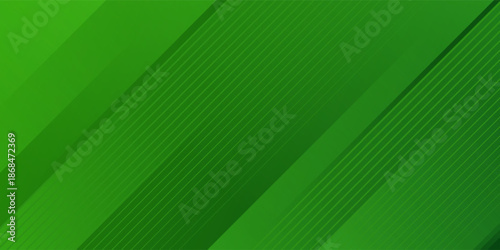 Abstract green sporty background template vector with shiny lines and lights.