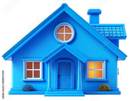 house on a white background