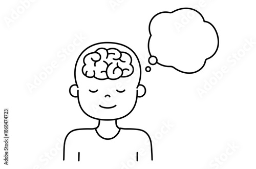 イメージする脳のイラスト
