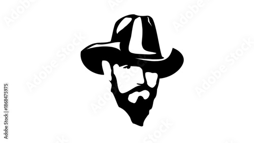 vector illustration of a cowboy