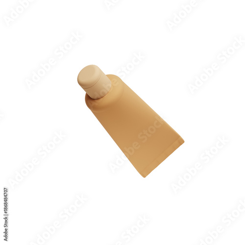 3D Cosmetic Cream Tube – Skincare Beauty Product Minimal Illustration