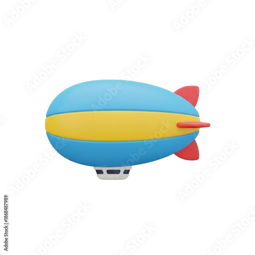 Blimp airship 3d render
