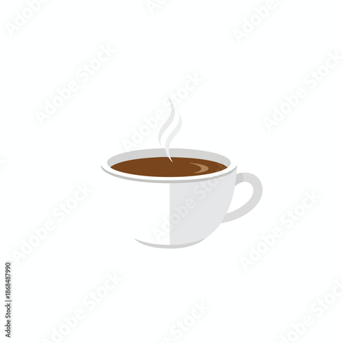Steaming Cup of Coffee Illustration