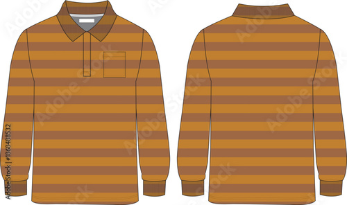 polo shirt vector mock up, long sleeve polo shirt design, polo shirt design, polo shirt illustration 