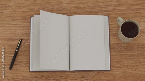 本が開くアニメーション