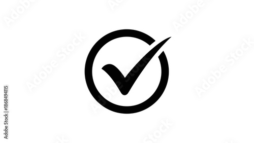 Modern Checkmark Circle Logo – Verified & Approved Symbol