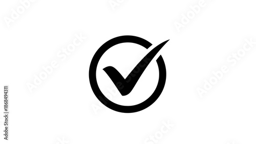 Modern Checkmark Circle Logo – Verified & Approved Symbol