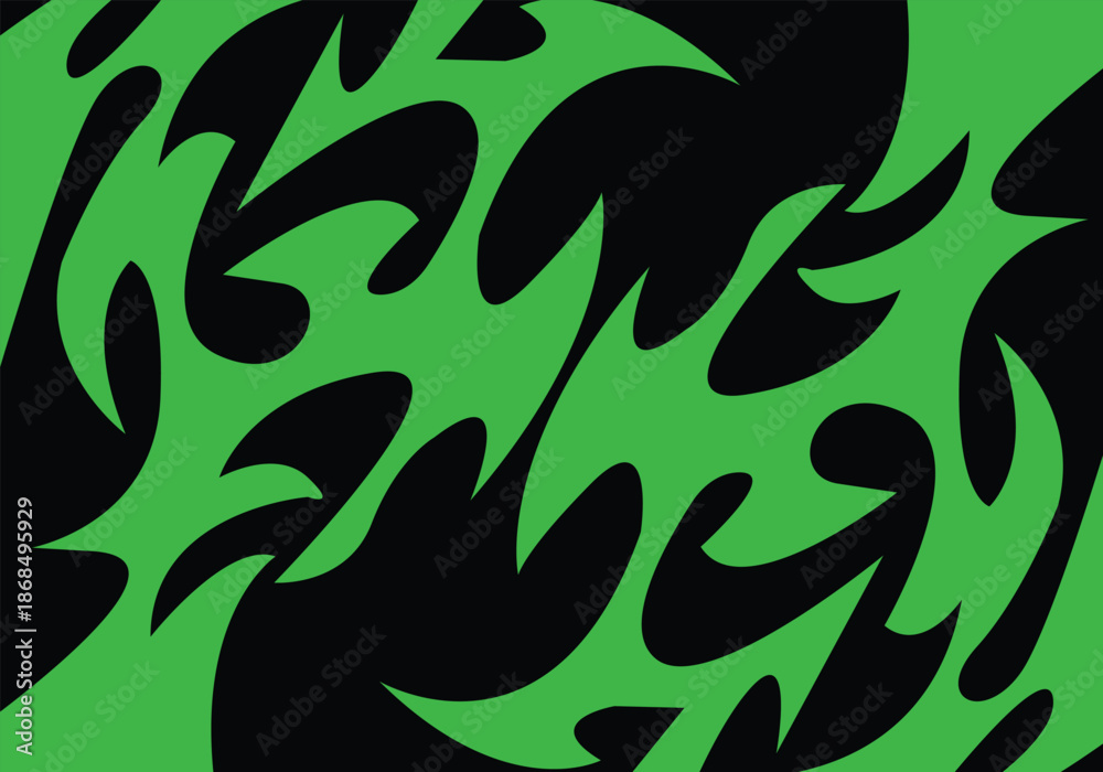 Obraz premium The Undulating Totem A Seamless Sea of Primal, Rhythmic Waves in Eternal Motion