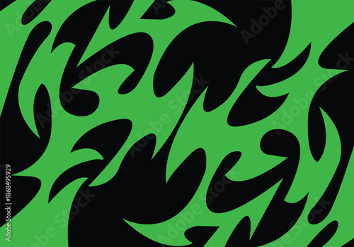 The Undulating Totem A Seamless Sea of Primal, Rhythmic Waves in Eternal Motion