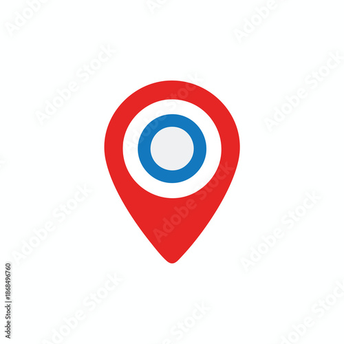 Red Location Pin with Target Symbol Free Download Red Location Pin with Target Symbol - GFXLoad