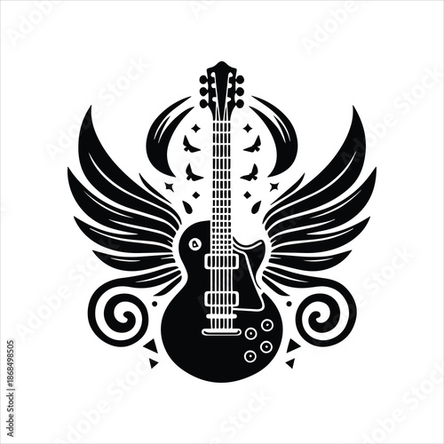 guitar with wings