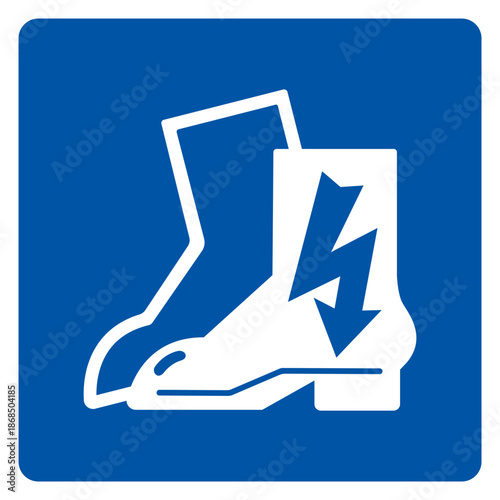 Wear Electric Shoes Symbol Sign, Vector Illustration, Isolate On White Background Label .EPS10