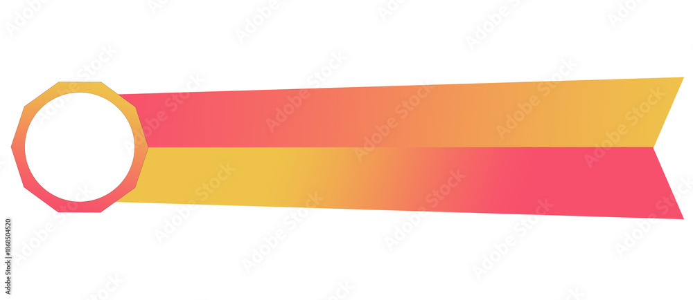 Obraz premium Modern Pink and Gold Lower Third Overlay