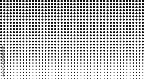 Black Halftone Dot Pattern Gradient Background Featuring Circular Points In A Scalable Geometric Grid, CAD Drawing Flat Vector Illustration For Graphic Design