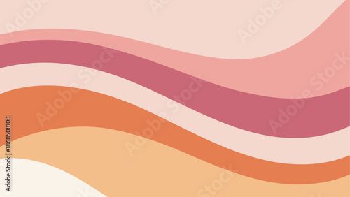 Abstract wavy background in warm tones