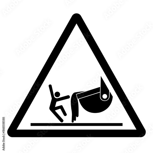 Warning Contact with Molten Material Symbol Sign ,Vector Illustration, Isolate On White Background Label.EPS10