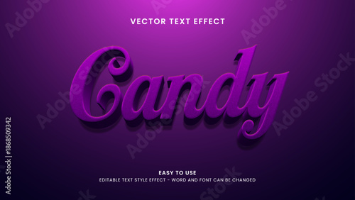 candy editable text effect