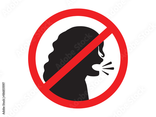 Do Not Make Loud Noise Sign clip Art
