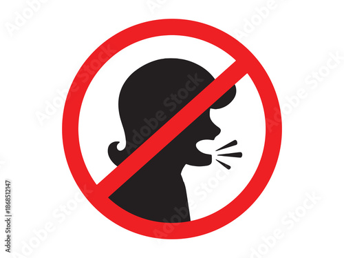 Do Not Make Loud Noise Sign clip Art
