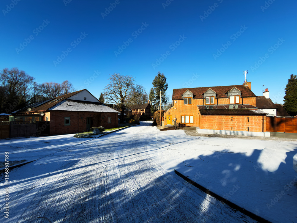Fototapeta premium An English Village in the winter