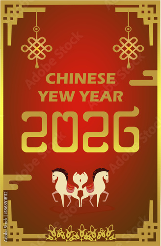 Happy New Year 2026, Year of the Horse, Chinese New Year
