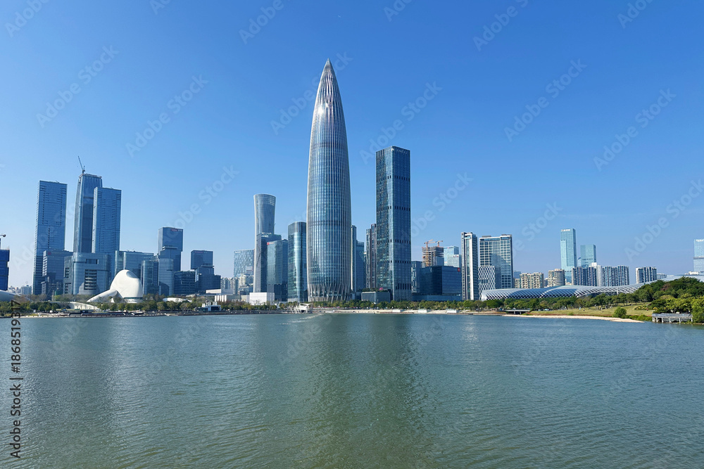Naklejka premium Shenzhen Urban Architectural Landscape
