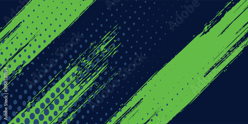 Abstract blue banner design vector, dynamic sporty horizontal background template for media promotion or web banner