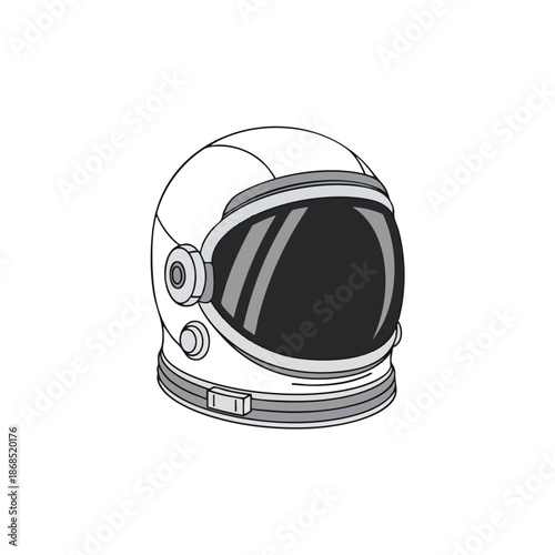 Astronaut Helmet Illustration