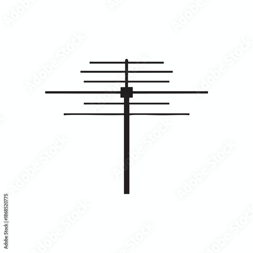 Simple Television Antenna Illustration