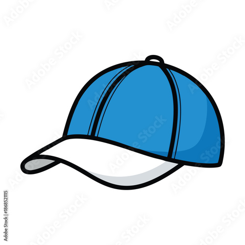 Blue Baseball Cap Illustration