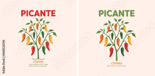 Picante chili artwork. Chili graphic print design. food prints. summer girls artwork. vintage grunge texture. Hot chili t shirt design for t shirt print, poster, sticker, background and other uses. 