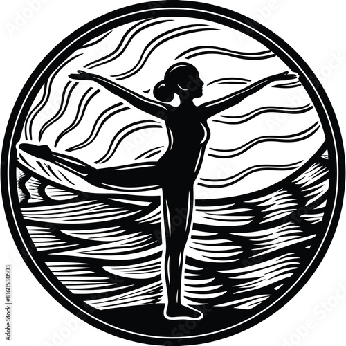 silhouette of a girl