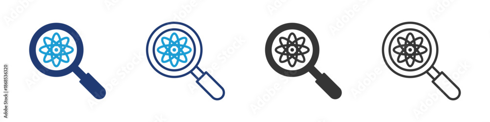 Obraz premium Researches icon set collection multi-style.