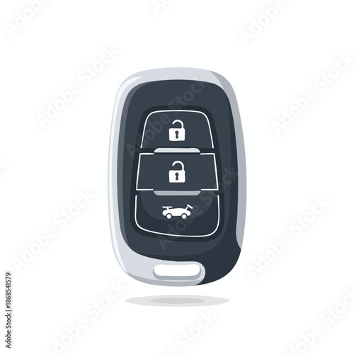 Car Key Fob with Lock and Unlock Buttons
