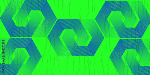 Abstract hexagon rendering of red abstract glass background simple Art