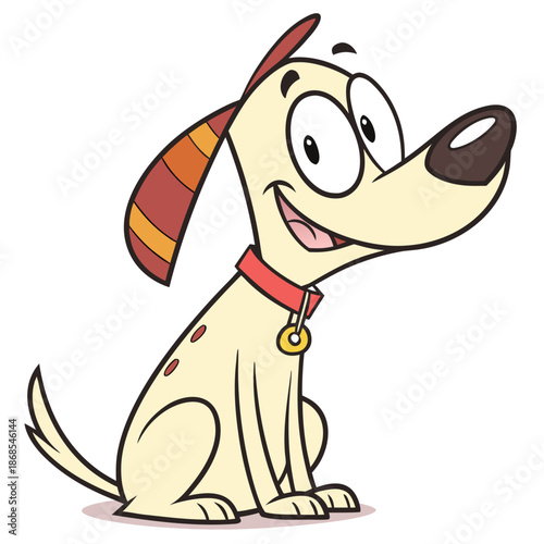 Cartoon and funny dog.