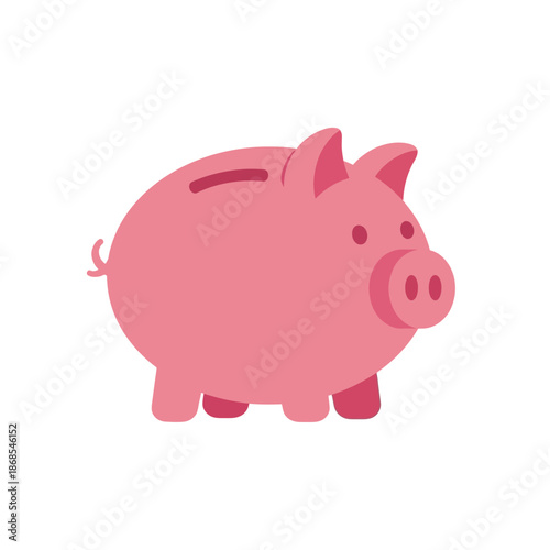 Vibrant pink piggy bank illustration, a timeless symbol of financial wisdom, dedicated savings, and smart money management for securing future prosperity and achieving personal wealth goals