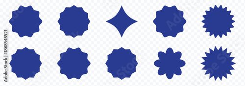 red starburst sale sticker tag icons set vector illustration collection style. Price tag, quality mark badges. Template banner shopping badges. Special offer, discount, sale, shop black friday sticker