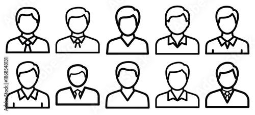 medical approval medical health care outline icon set, line art minimal design