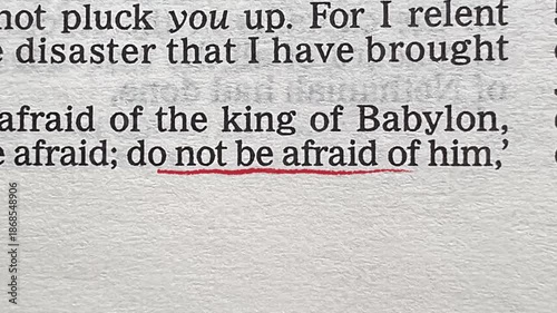 Not Be Afraid in the Holy Bible