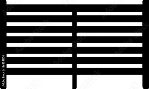 Ornamental Wrought Iron Fence Illustration