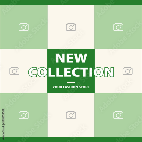 春夏のシンプルSNSフレーム